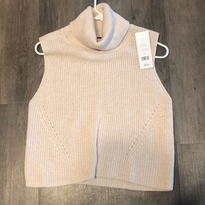 French Connection Mozart Cropped Sleeveless Jumper size Large